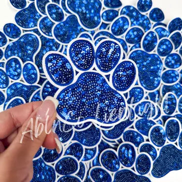 ROYAL PAW PRINT HAT PATCH