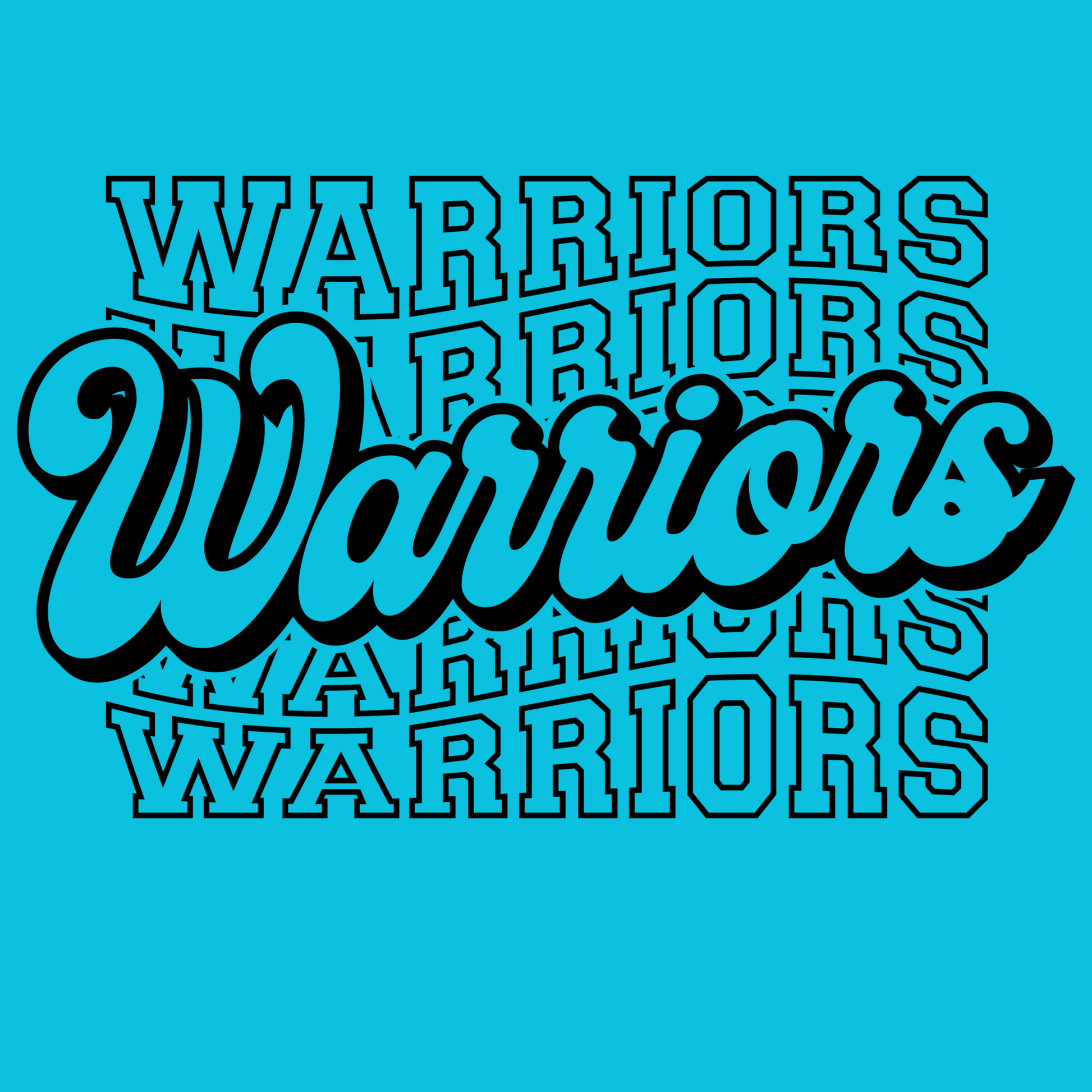YOUTH Warriors Retro outline stacked Shirt Order