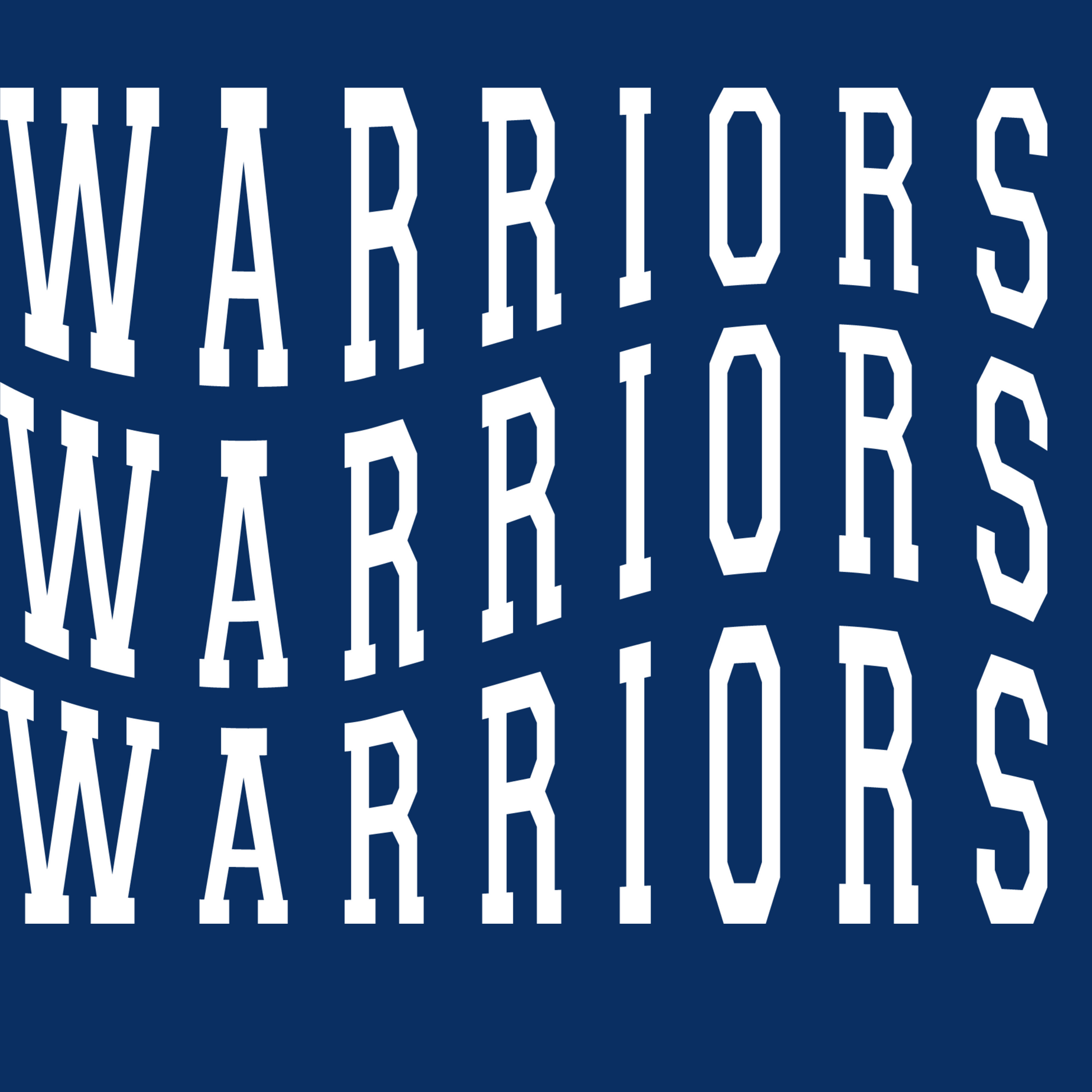 YOUTH wavy stack warriors Shirt Order