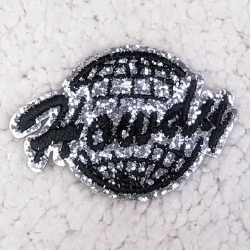 Howdy Disco Ball Silver Hat Patch