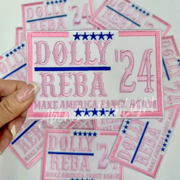 Dolly Reba 24 Pink Hat Patch