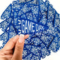 BLUE GAME DAY FLAG HAT PATCH