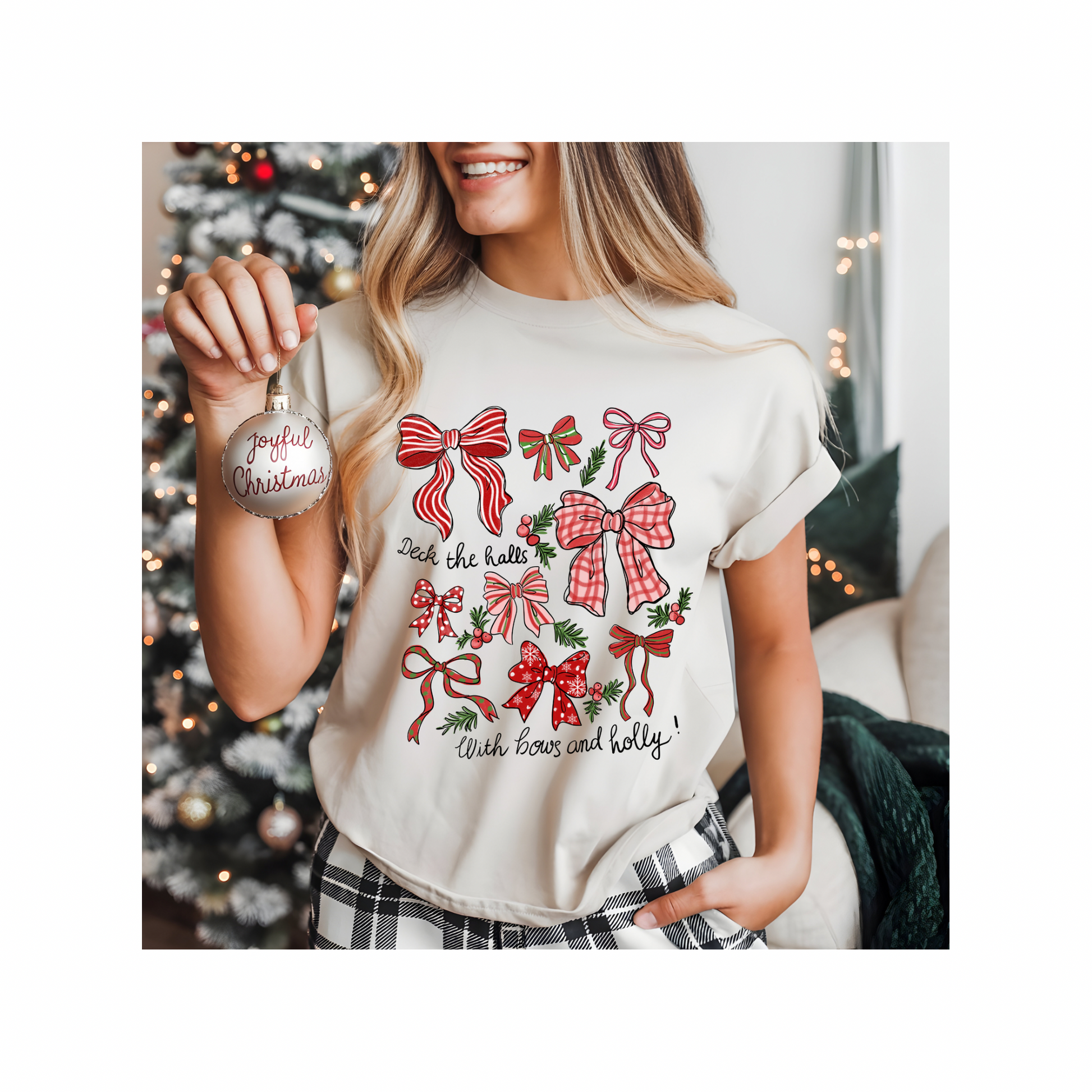 Christmas Multi Bow DTF