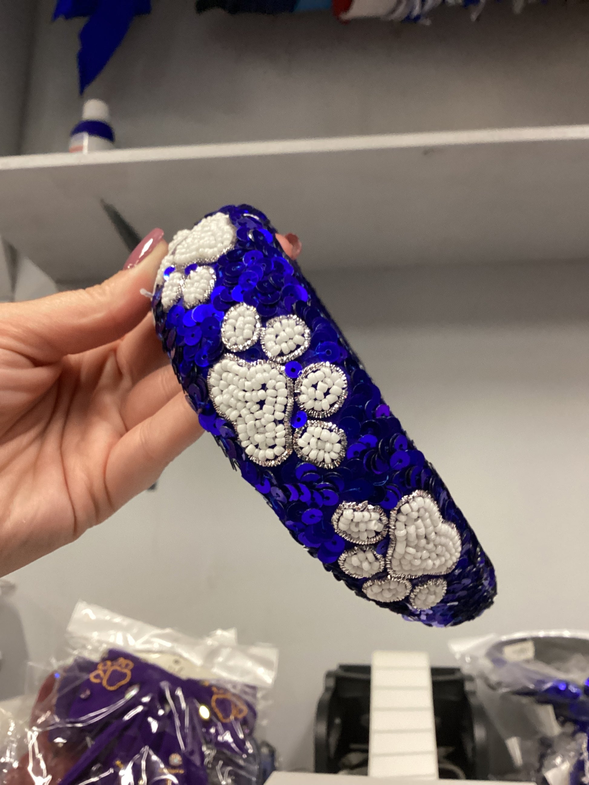 PAW Sequin Headband