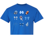 Blue Bows Football Player Center Shirt Order