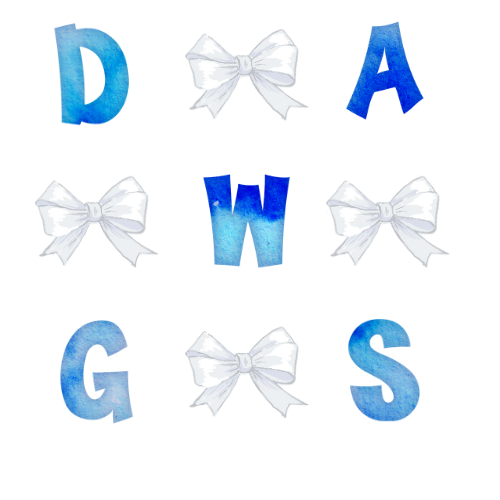 White Bows DAWGS Shirt Order