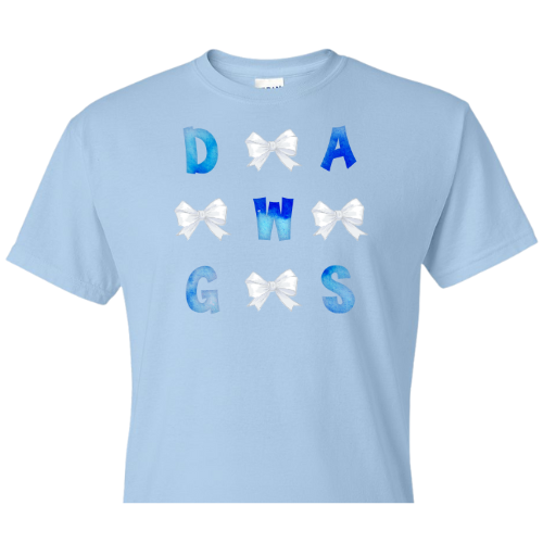 White Bows DAWGS Shirt Order