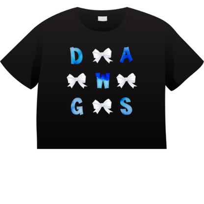 White Bows DAWGS Shirt Order