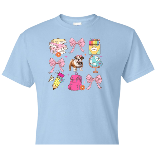 Bows School Bulldog Center Shirt Order