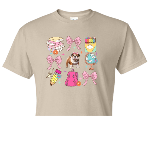 Bows School Bulldog Center Shirt Order