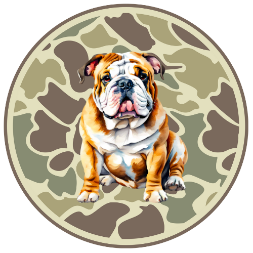 Round Camo Bulldog Shirt Order