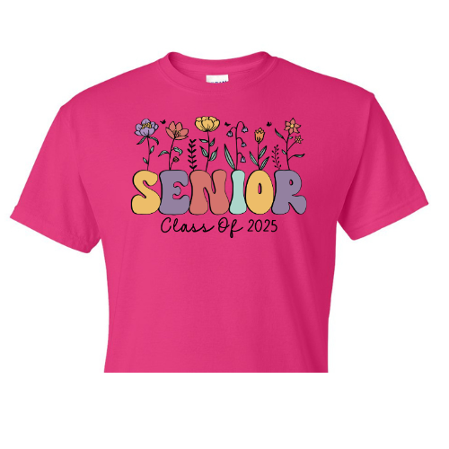 Senior with Flowers Shirt Order