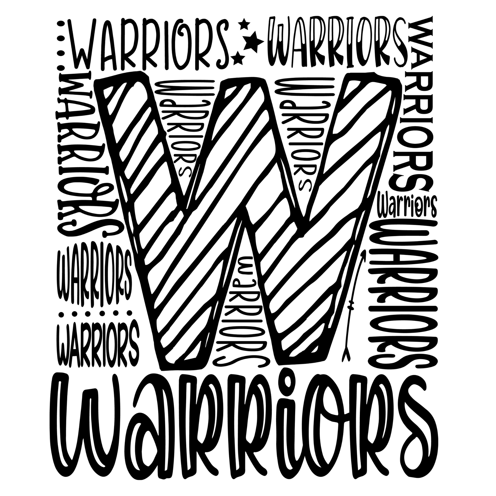Youth Warriors All Over Sweatshirt
