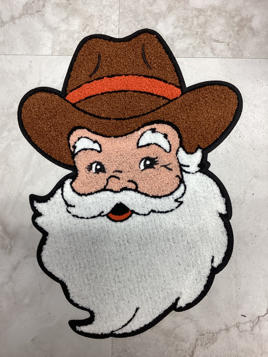 Cowboy Santa Chenille Patch