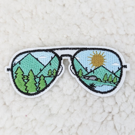 Sunglasses Embroidered Hat/Pocket Patch