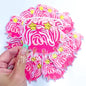 PINK PREPPY BULLDOGS 1 HAT PATCH