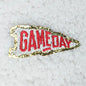 Red Game Day Hat Patch