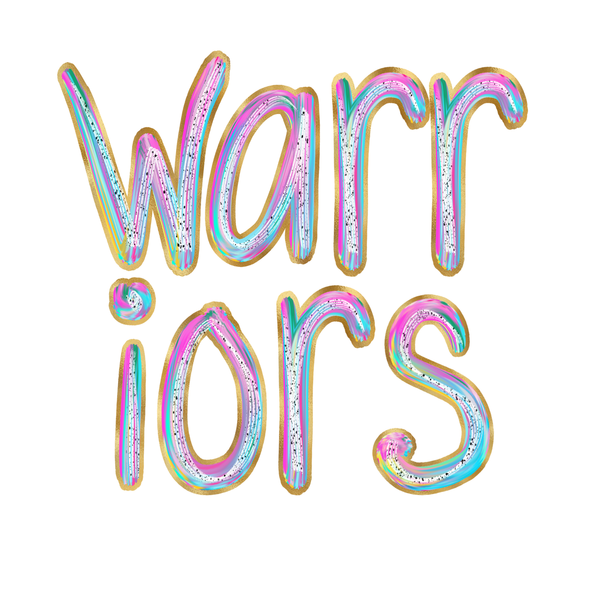 Youth Pastel Abstract Warriors Sweatshirt