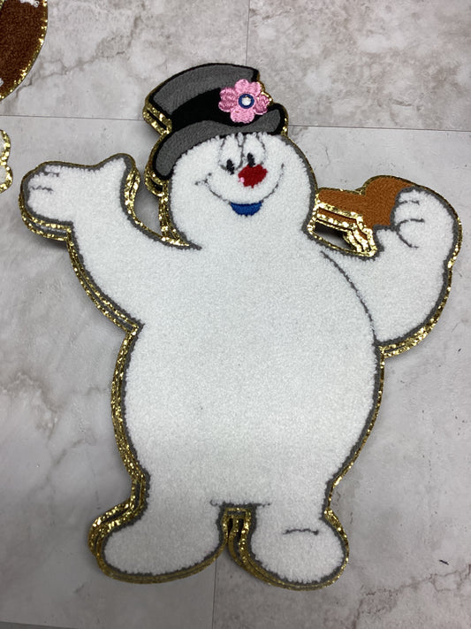 Frosty Snowman Chenille Patch