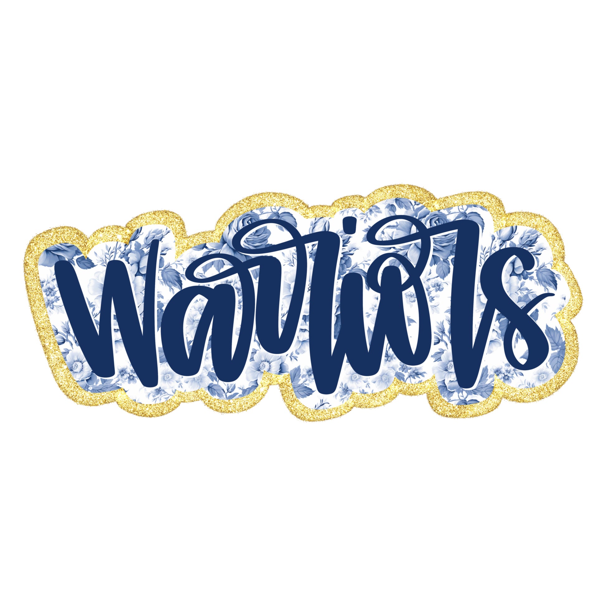 TODDLER Blue Floral Warriors Shirt Order