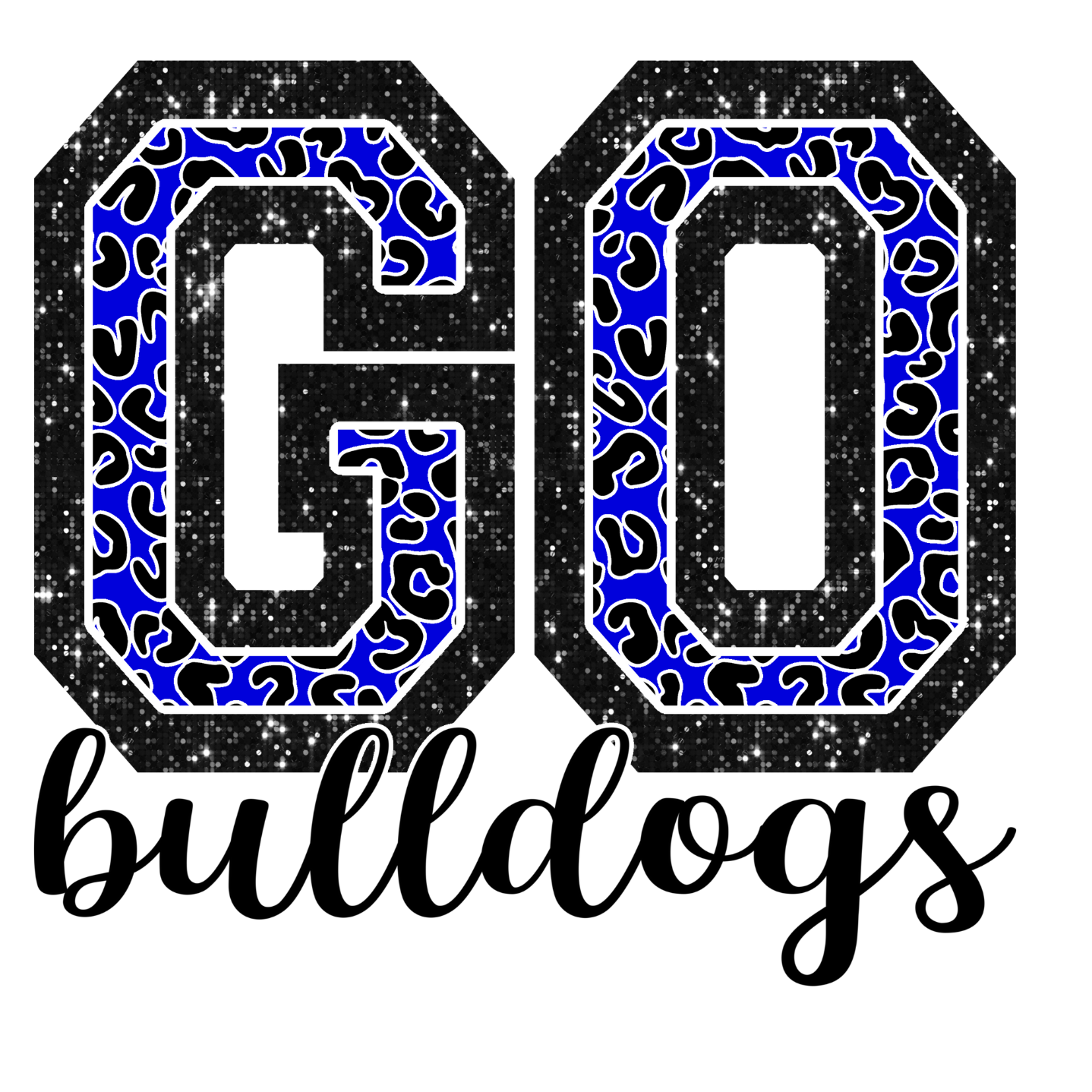 Blue Cheetah Go Bulldogs Shirt Order