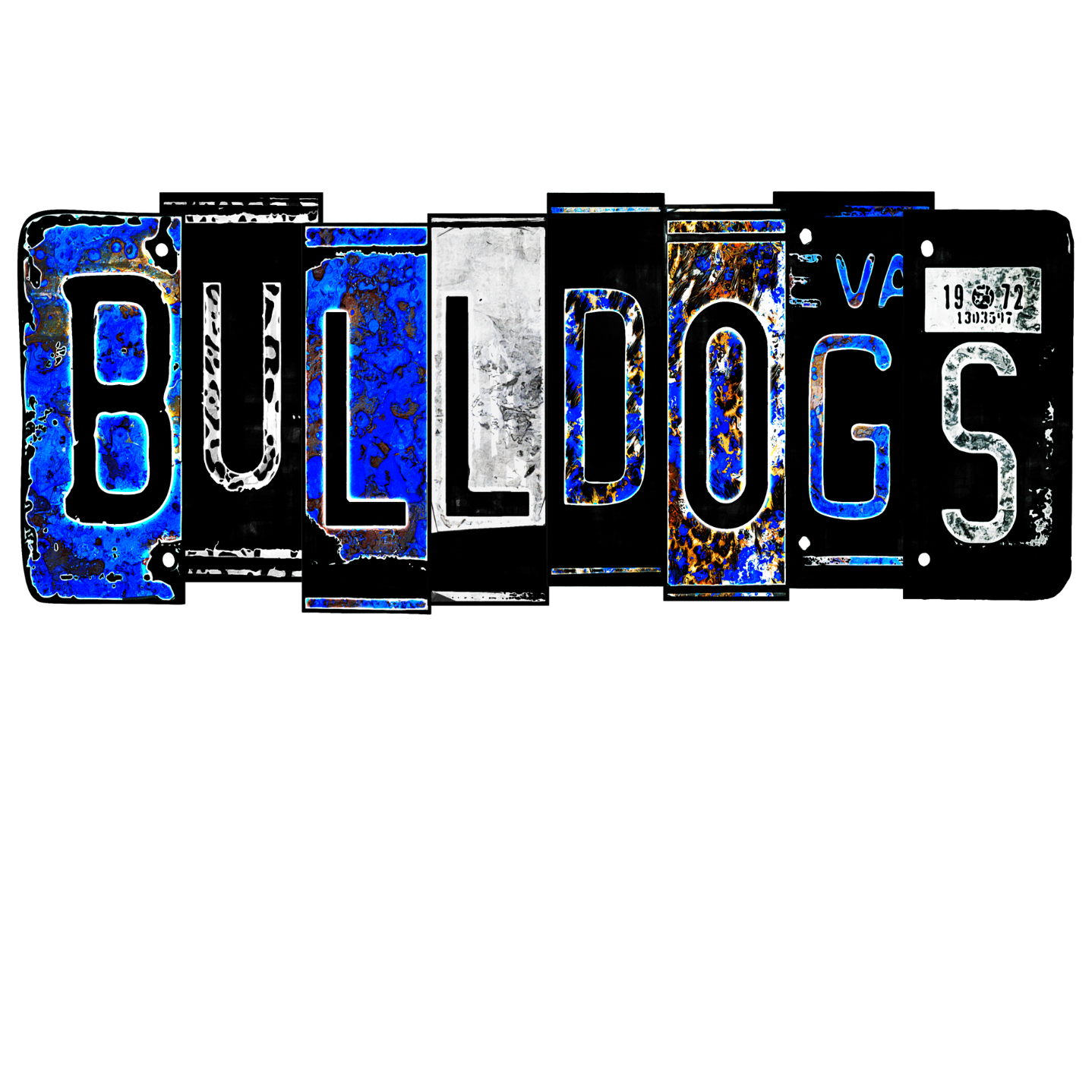 Bulldogs License Plate Shirt Order