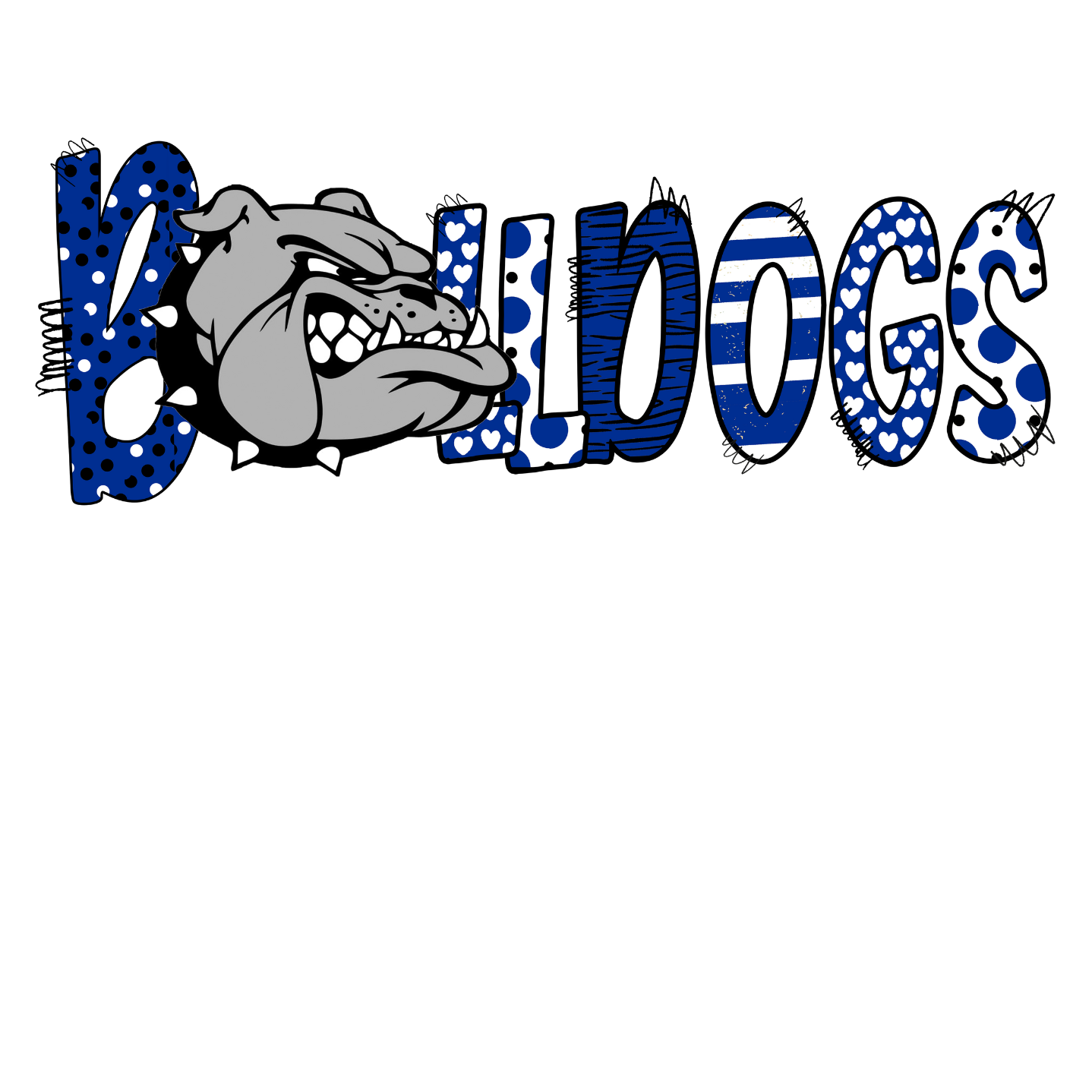 Bulldog Head Bulldogs Shirt Order