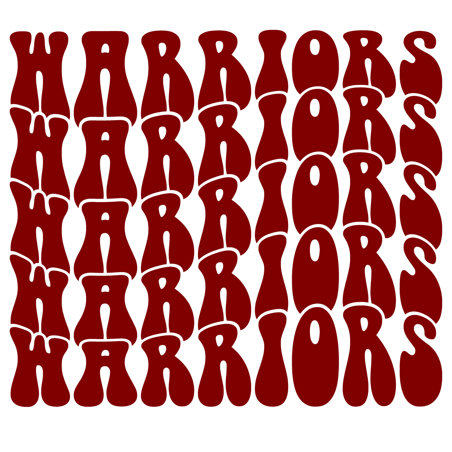 YOUTH Retro Stacked Warriors Shirt Order