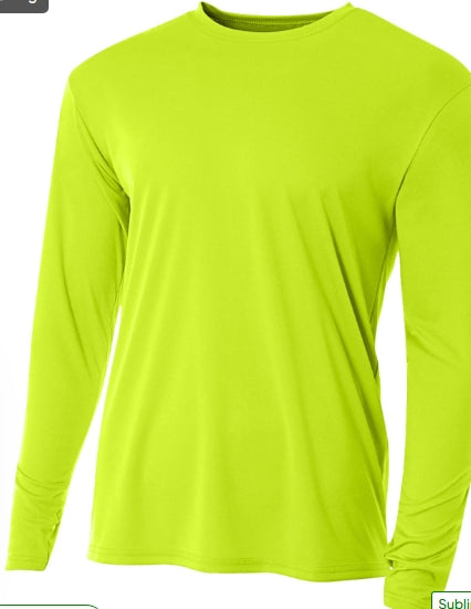 ADULT-A4 Apparel N3165 Adult Polyester Performance Long Sleeve T-Shirt