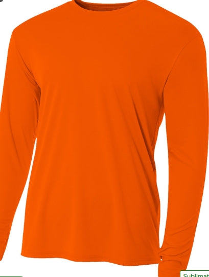 ADULT-A4 Apparel N3165 Adult Polyester Performance Long Sleeve T-Shirt