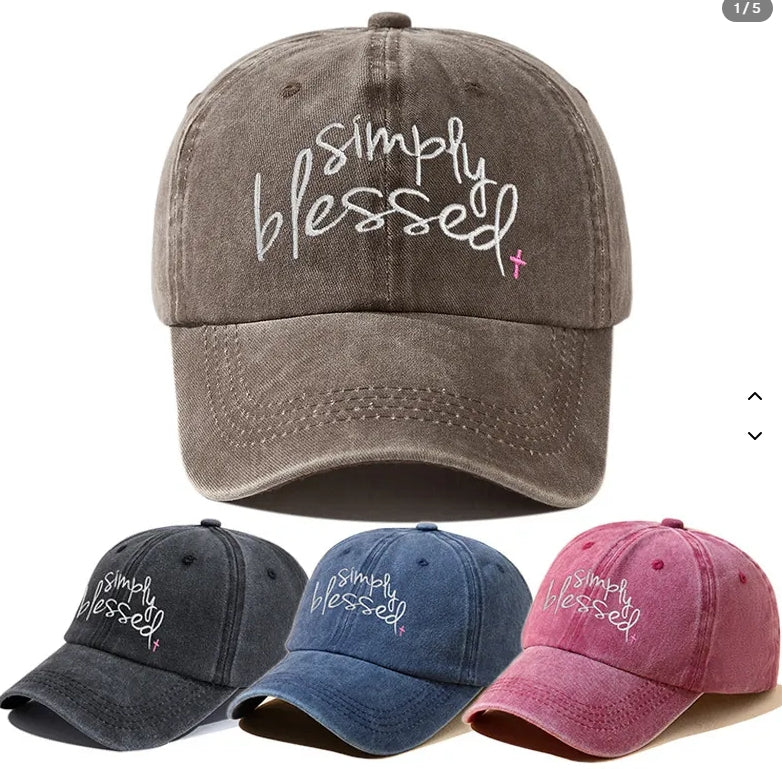 Christian Embroidered Washed Cotton Baseball Cap Distressed Retro Sun Protection Adjustable Outdoor Hat For Unisex