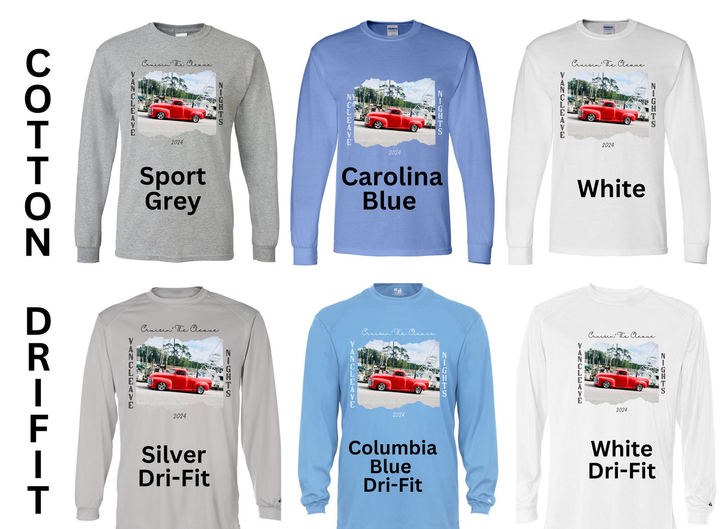 Vancleave Nights Long Sleeve Shirts   $20.00-$30.00