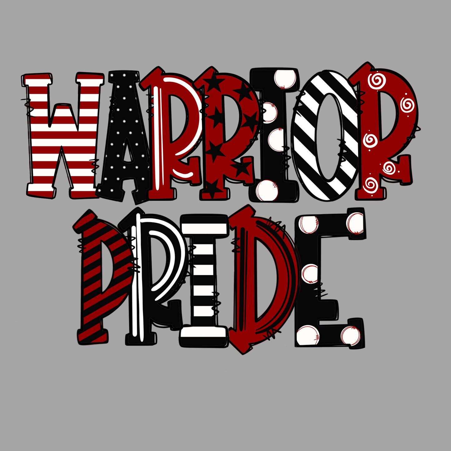 Adult Warrior Pride Logo Shirt Order