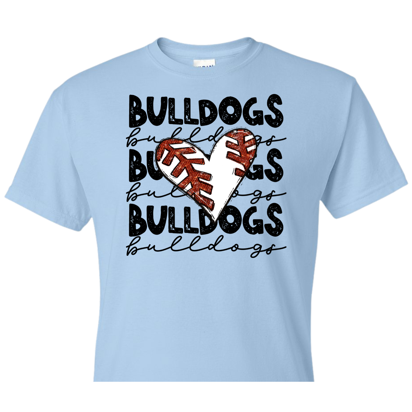 Baseball Heart Bulldogs Shirt Order