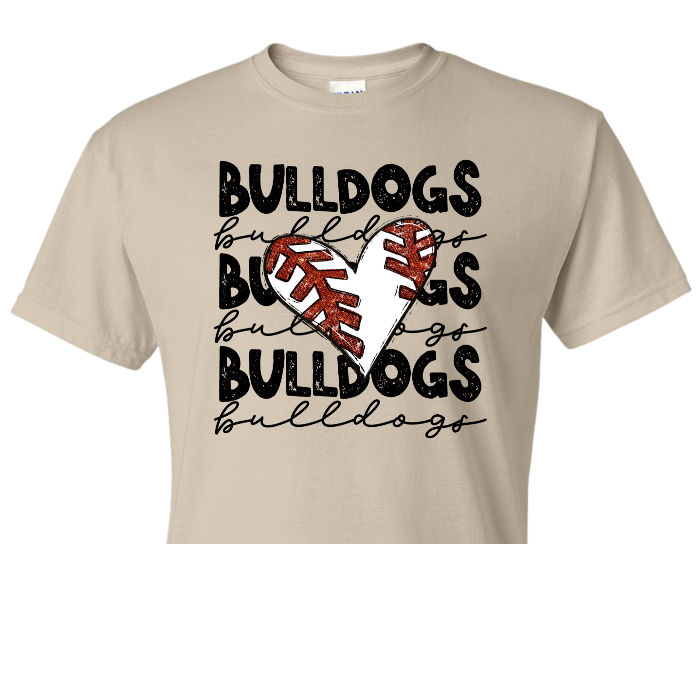 Baseball Heart Bulldogs Shirt Order