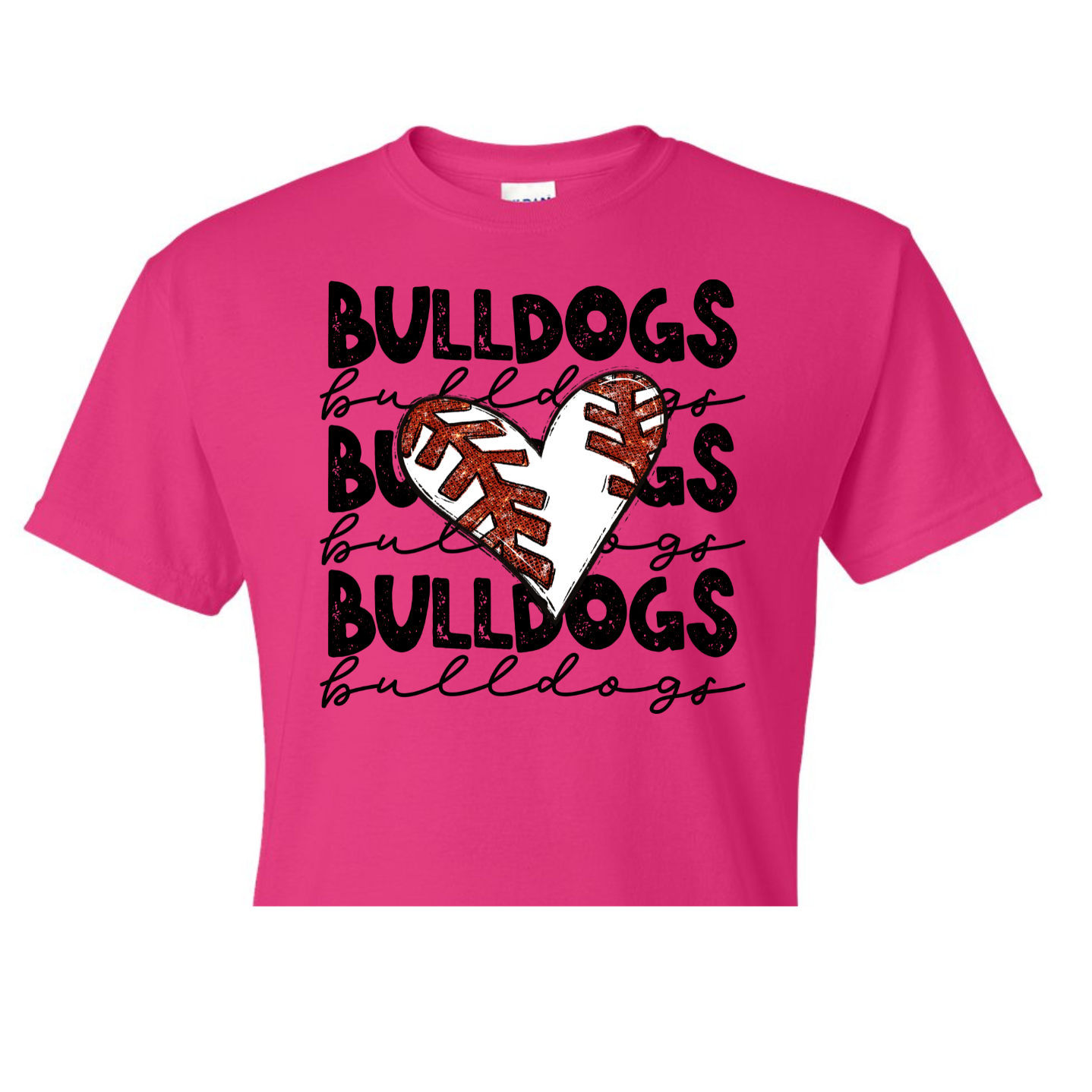 Baseball Heart Bulldogs Shirt Order