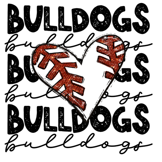 Baseball Heart Bulldogs Shirt Order