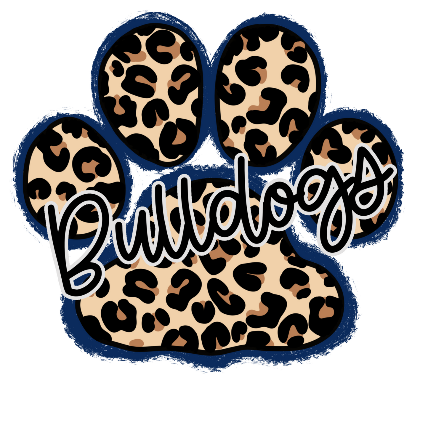 Bulldogs Cheetah Paw Print Shirt Order