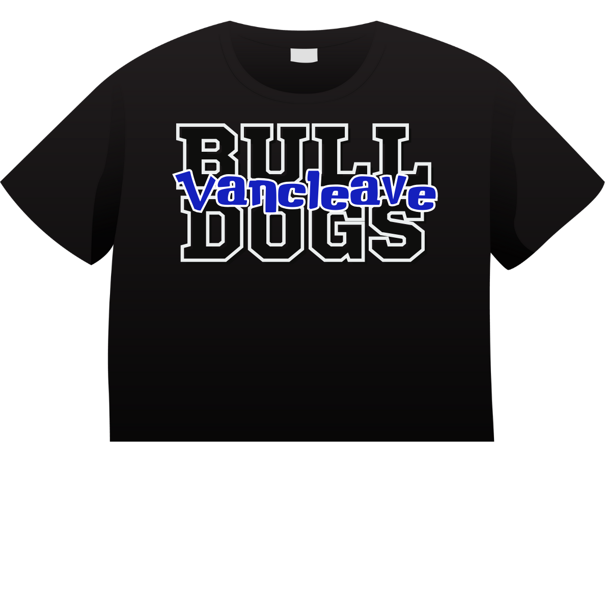 Bulldog Black Words Shirt Order