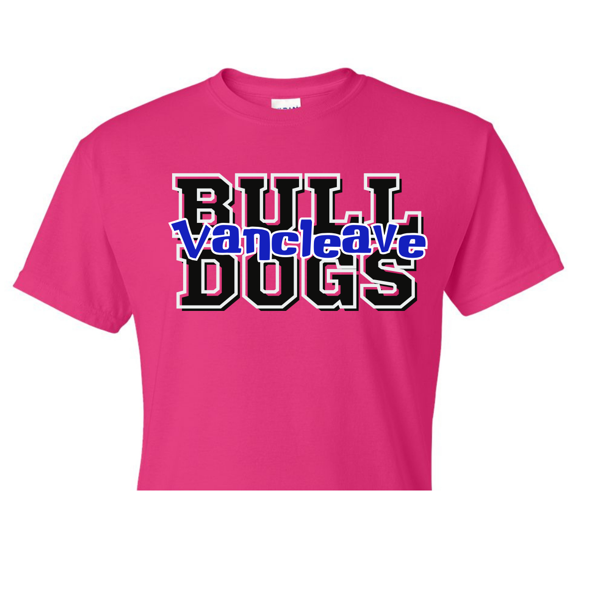 Bulldog Black Words Shirt Order