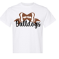 Bulldog Football Bow Shirt Order