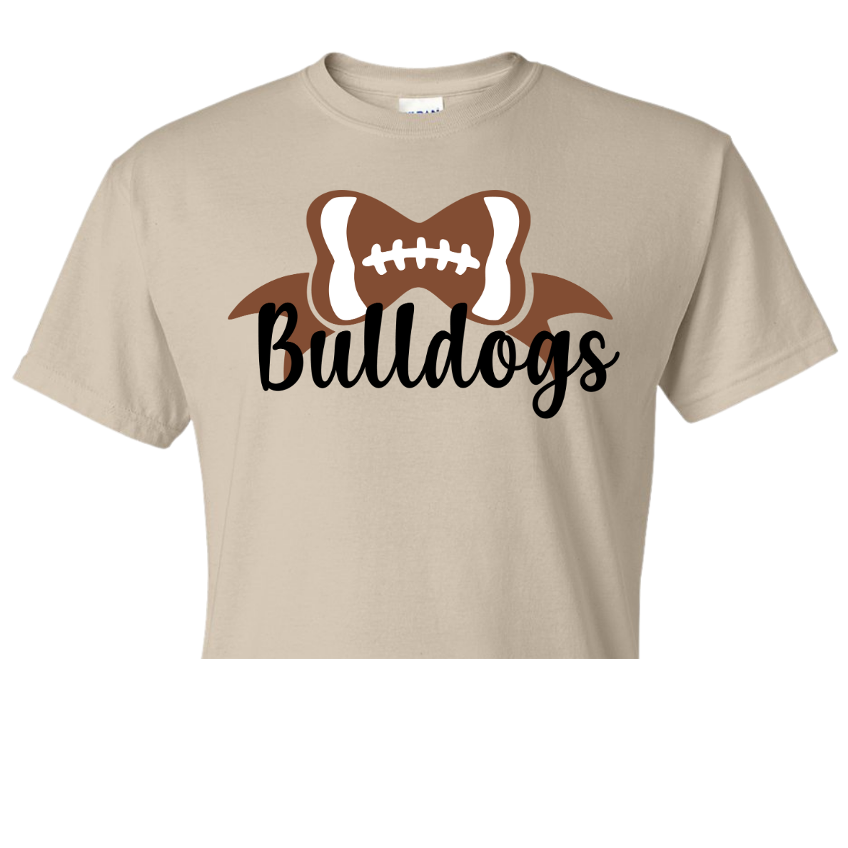 Bulldog Football Bow Shirt Order