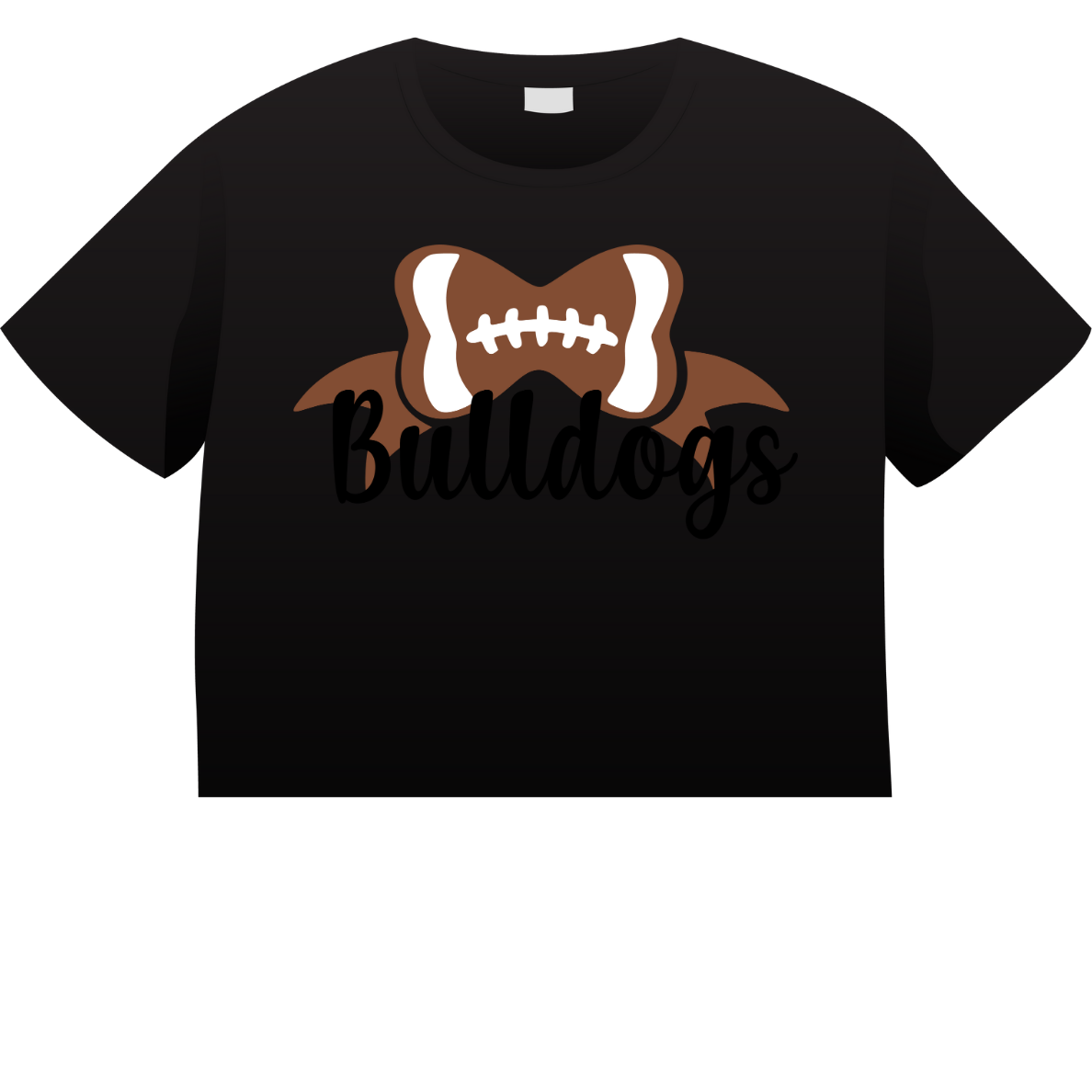 Bulldog Football Bow Shirt Order