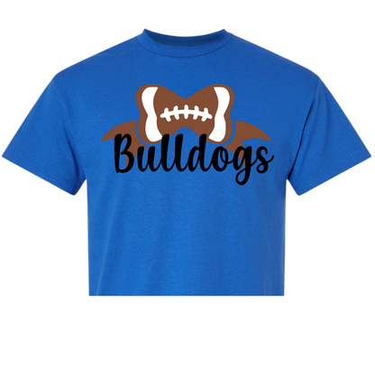 Bulldog Football Bow Shirt Order