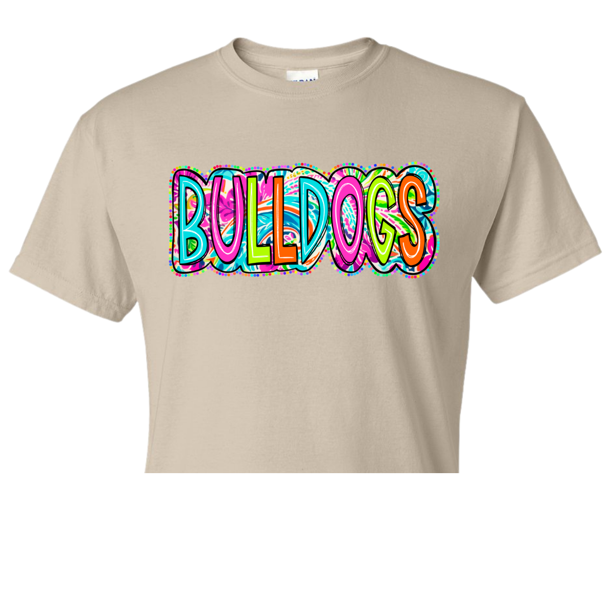 Beach Foral Bulldog Line Shirt Order