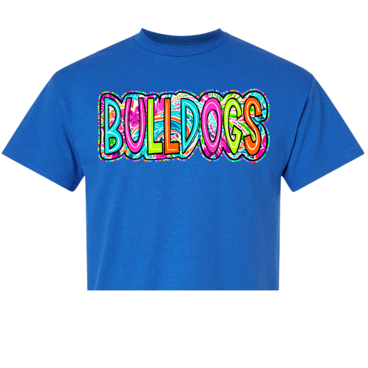 Beach Foral Bulldog Line Shirt Order