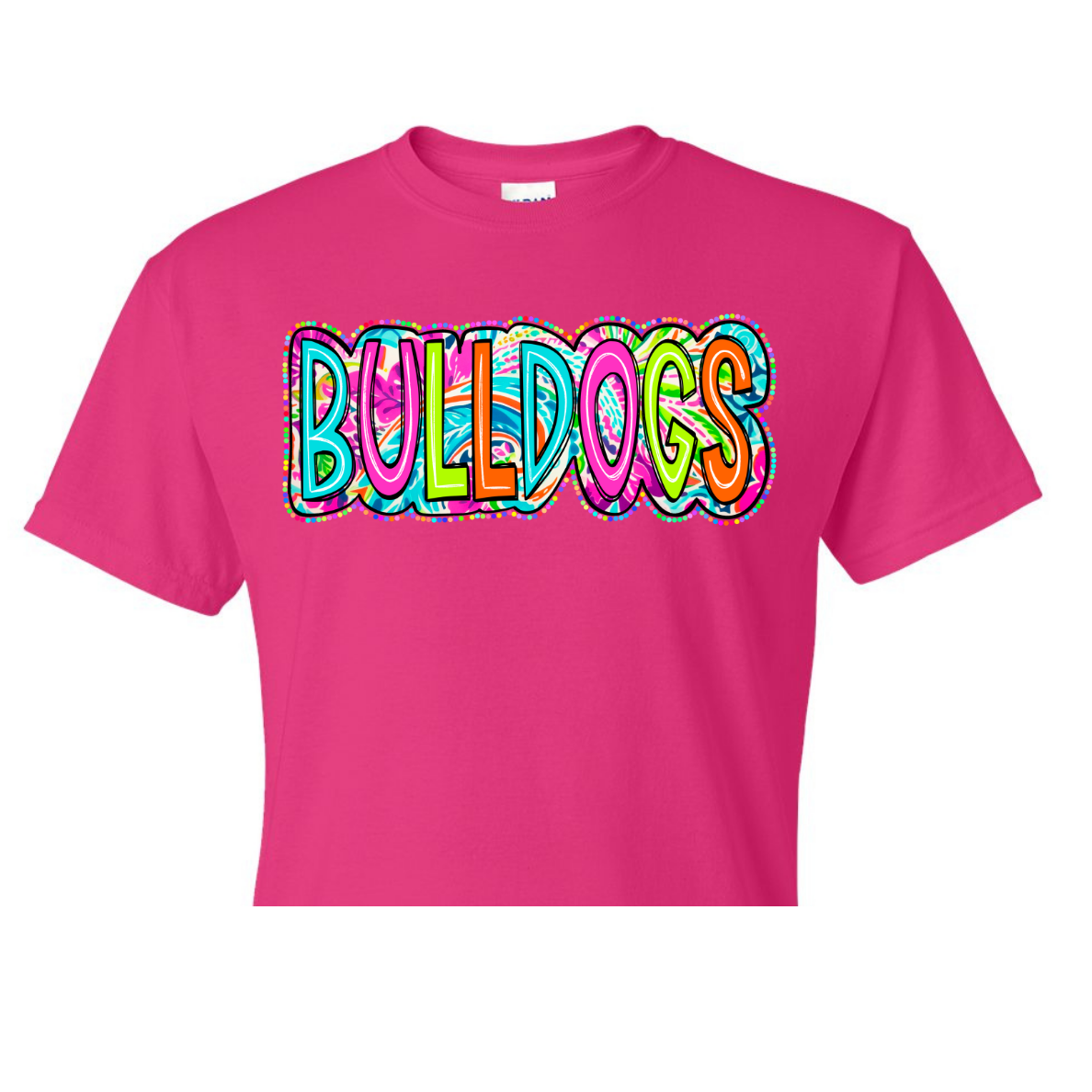 Beach Foral Bulldog Line Shirt Order