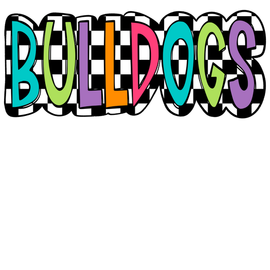 Rainbow Checkered Bulldogs Shirt Order