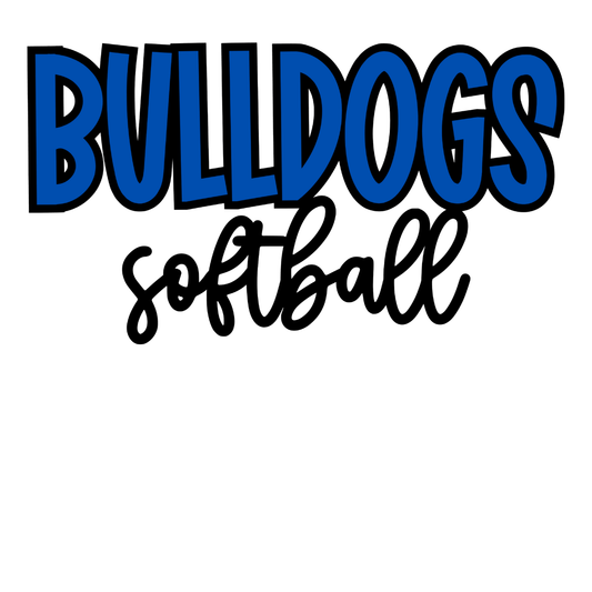 Bulldogs Softball Simple Shirt Order