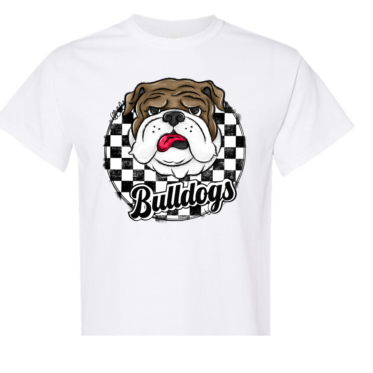 Checkered Bulldogs/Bulldog Head Shirt Order